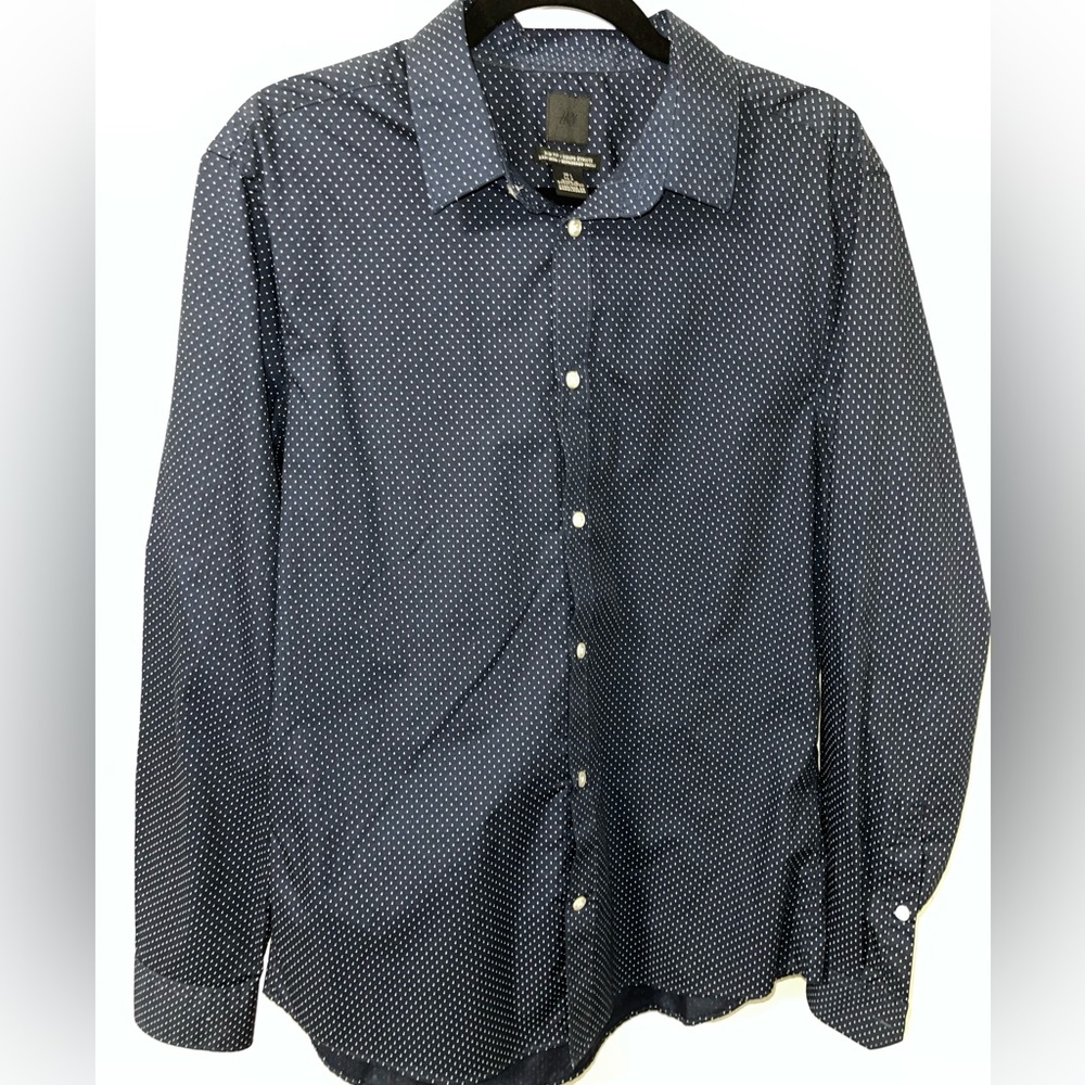 H&M slim fit blue dress shirt